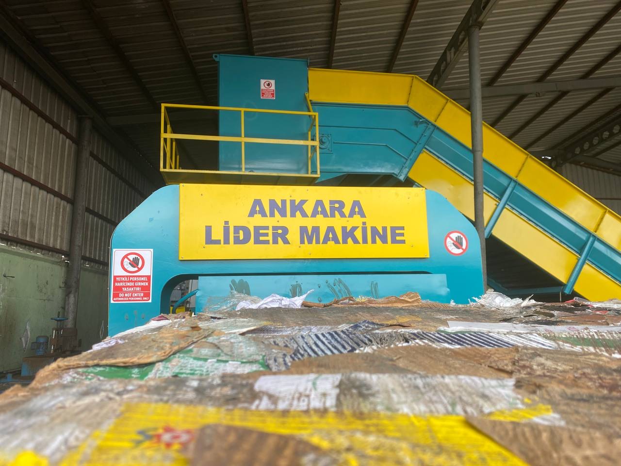 Ankara Lider Makine kağıt balya presi